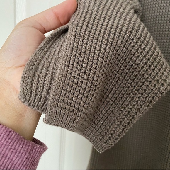 Wool Blend Knit Polo Sweater Women Long Sleeve V Neck Top With Collar - Picture 7 of 9